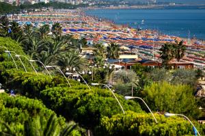 a view of a harbor with a lot of boats at Aurea Hotel in Tortoreto Lido