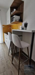 Kuchyň nebo kuchyňský kout v ubytování Apartmani Katarina