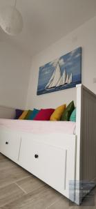Postel nebo postele na pokoji v ubytování Apartmani Katarina