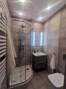 Kúpeľňa v ubytovaní Apartament "Nad dachami"