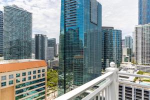 Nespecifikovaný výhled na destinaci Miami nebo výhled na město při pohledu z hotelu