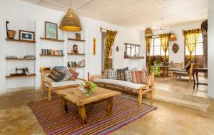 Posezení v ubytování Maji Lodge
