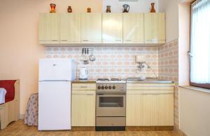 Kuchyň nebo kuchyňský kout v ubytování Apartments Ivka