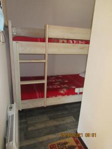 a room with two bunk beds in a room at Studio Ceriséma Pyrénées Zénith in Luz-Saint-Sauveur