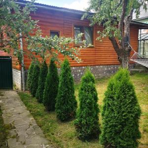 Zahrada ubytování Kotiedzh u Mariny