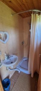 Vannituba majutusasutuses Laasi-Jaani Holiday Homes +37 fotot