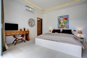 Cama o camas de una habitación en Villa Jonas