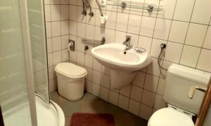 A bathroom at Centrum apartman