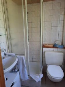 Vannituba majutusasutuses Berggasthaus Obbort
