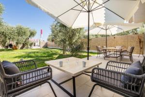 A garden outside Villa 4 you iliopetra