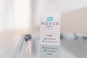 Certifikát, hodnocení, plakát nebo jiný dokument vystavený v ubytování NOVUS Hotel