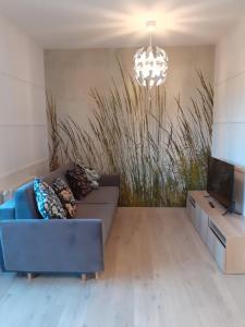 Χώρος καθιστικού στο Apartament na Chopina