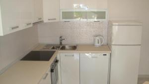 Kuchyň nebo kuchyňský kout v ubytování Apartments Topo