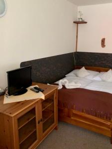 Postel nebo postele na pokoji v ubytování Penzion Vanessa