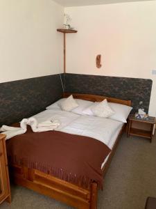 Postel nebo postele na pokoji v ubytování Penzion Vanessa