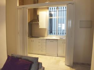 A kitchen or kitchenette at Apartamento Sevilla Alhondiga