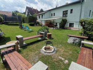 Zahrada ubytování Apartmán Ústie