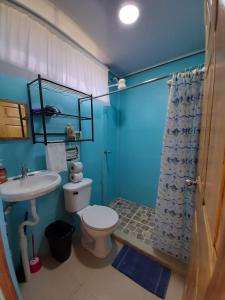 Koupelna v ubytování Casa de Campo Heliconia