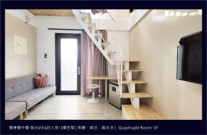 天台日光屋小琉球民宿電視和／或娛樂中心 +37 張相片