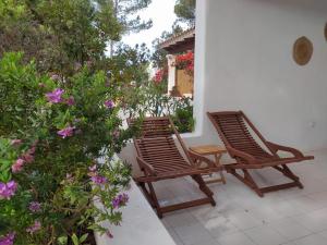 A garden outside Viviendas Ferrer-Es Mal Pas