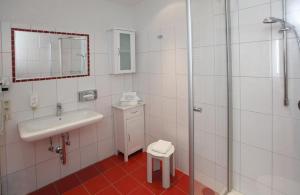 Koupelna v ubytování Posthotel Usseln