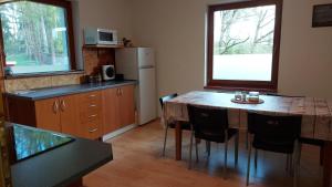 Kuchyň nebo kuchyňský kout v ubytování Apartmány Pod Lesem