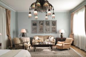 Χώρος καθιστικού στο Albergo Hotel