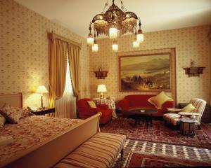 Χώρος καθιστικού στο Albergo Hotel
