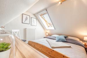 Katil atau katil-katil dalam bilik di Ferienpark Freesenbruch Wohnung 2 6 - Windrose +28 gambar