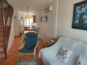 Гостиная зона в Apartamento en pleno Parque Natural Cabo de Gata, Isleta del Moro