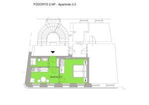 Půdorys ubytování Egrensis Apartments