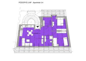 Půdorys ubytování Egrensis Apartments