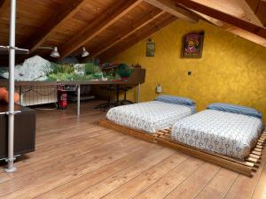 Postel nebo postele na pokoji v ubytování SUMERGETE EN LEON .CASA