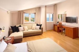 TV a/nebo společenská místnost v ubytování Hotel Villa Andrea