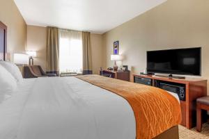 TV a/nebo společenská místnost v ubytování Comfort Inn Near UNT