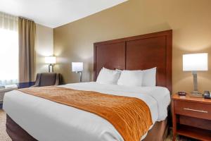 Postel nebo postele na pokoji v ubytování Comfort Inn Near UNT