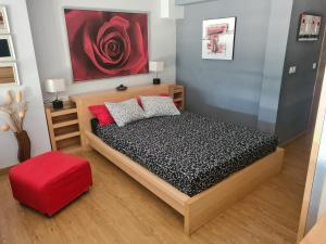 Postel nebo postele na pokoji v ubytování Apartamento El Remo