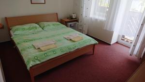 Llit o llits en una habitació de Penzion pod Vlkolíncom