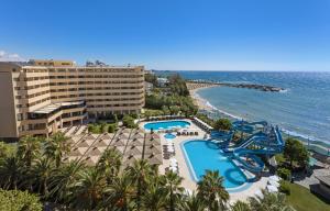 an aerial view of a resort with a water park at Özkaymak Select Resort Hotel - Ultra All Inclusive in Alanya