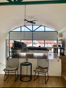 Posezení v ubytování Romantic studio with jacuzzi