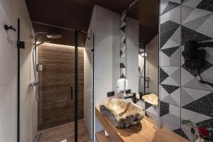 Koupelna v ubytování Stara Pravda Hotel