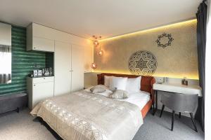 Postel nebo postele na pokoji v ubytování Stara Pravda Hotel
