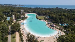 an aerial view of the beach at the resort at Solanas Crystal View Spa & Resort in Punta del Este