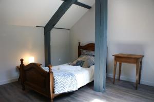 Postel nebo postele na pokoji v ubytování Moulin de Parayre