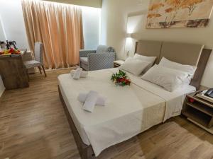 Voodi või voodid majutusasutuse Harmony Rethymno Beach toas