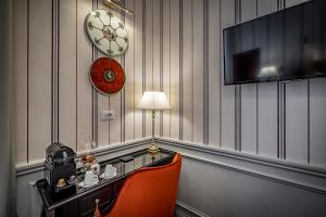 TV a/nebo společenská místnost v ubytování Hotel Ungherese