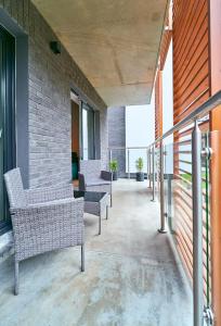 Balkón alebo terasa v ubytovaní LAGUNA Apartament Polanica Residence 17