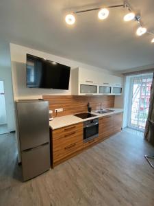 A kitchen or kitchenette at Kathis Juwel