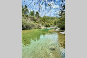 un fiume con acqua verde e alberi sullo sfondo di APTO LOS MOLINOS, LUCENA DEL CID BAJO B Ref 047 a Lucena del Cid