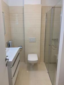Koupelna v ubytování Apartman Mujo